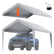 VEVOR front view canopy showing full coverage and protection
