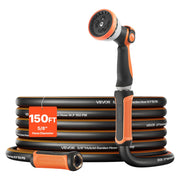 VEVOR garden hose full-length front view showing reach and durability