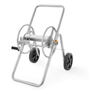 VEVOR front view of hose reel cart showing sturdy frame and capacity benefit