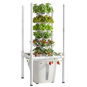 VEVOR front view of tower showing 6 tiers and 30 pods for space-saving growing