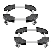 VEVOR front view showing adjustable round dolly protecting floors
