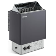 VEVOR front view showing compact heater and space-saving wall mount benefit