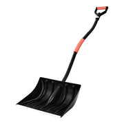 VEVOR front view of shovel showing wide head and aluminum blade benefit efficient clearing