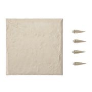VEVOR front view of beige stepping stone shows natural look and easy installation benefit
