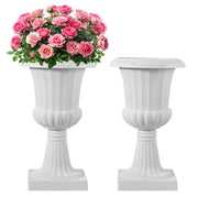 VEVOR white urn front view showing classic silhouette and lightweight benefit