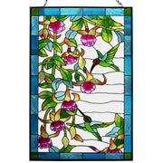 VEWOGARDEN front view of hummingbird suncatcher showcasing vibrant colors and charm