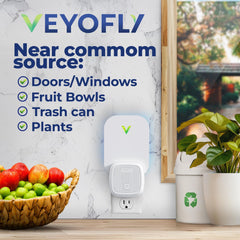 VEYOFLY side plug profile showing angled light, prevents direct eye glare