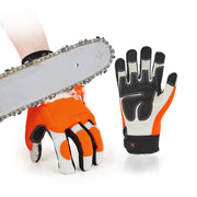 Vgo glove front view showing overall fit and durable leather benefit