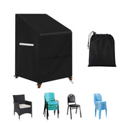 Viadom front view of stacked chair cover showing full protection benefit