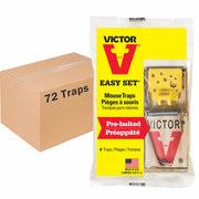 Victor easy set front packaging showing 18-pack convenience and supply