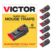 Victor front view of trap showing compact snap design and quick setup benefit