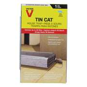 Victor front view of Tin Cat trap showing entry and capacity benefit