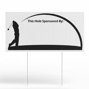 VictoryStore front view of 12x24 sponsor sign showing clear branding and visibility