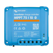 Victron Energy front panel showing controls and sturdy housing for reliable operation