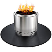 Viesembo front view of 38" fire pit mat showing protective coverage and safety