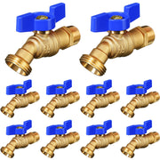 VIHOSE front view blue spigot showing inlet and outlet for easy identification and durability