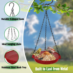 VIHSIPR feeder in use with a finch illustrating easy bird access benefit