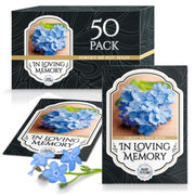 Vimtoba front packet view showing elegant funeral favor design and comforting presentation
