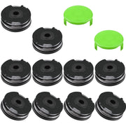 VineHii replacement spools front packaging showing 10 spools and 2 caps benefits fast replacement
