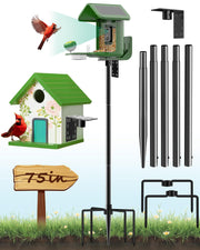 VIUBIRD front view assembled pole showing stable setup and easy access