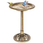 VIVOHOME front view showcasing antique copper finish and classic pedestal benefit
