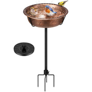 VIVOHOME front view showing full bird bath and bronze finish for curb appeal