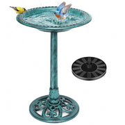 VIVOHOME front view of bird bath pedestal showing elegant finish and stability