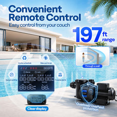 VIVOHOME remote timer display with RF range for convenient scheduling benefit