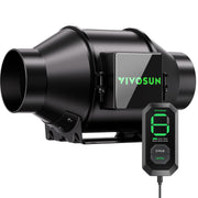 VIVOSUN AeroZesh G4 front view showing compact profile and reliable ventilation
