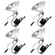 VIVOSUN clamp lamp front view showing reflector and clamp, highlights focused lighting