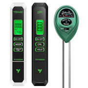 VIVOSUN digital pH meter front view showing easy calibration and clear display benefit