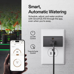 VIVOSUN drip emitter close-up adjustable nozzle, precise root watering benefit