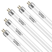 VIVOSUN front packaging of 5-pack T5 bulbs showing compact value and quick setup