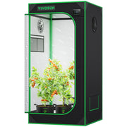 VIVOSUN front view of 2x2 tent showing sturdy frame and entrance for organized growing