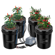 VIVOSUN complete four-bucket system shown assembled for efficient growing