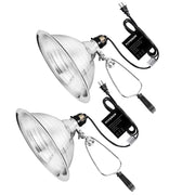 VIVOSUN front view of both clamp lamps showing focused lighting benefit