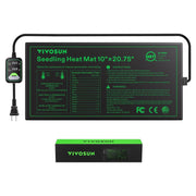 VIVOSUN front view heat mat showing full mat surface for consistent warmth