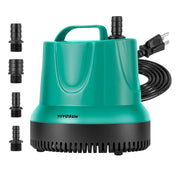 VIVOSUN front view pump showing compact housing and power cord, reliable circulation