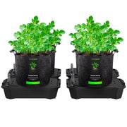 VIVOSUN front view of 4-pack self-watering system showing compact setup and convenience