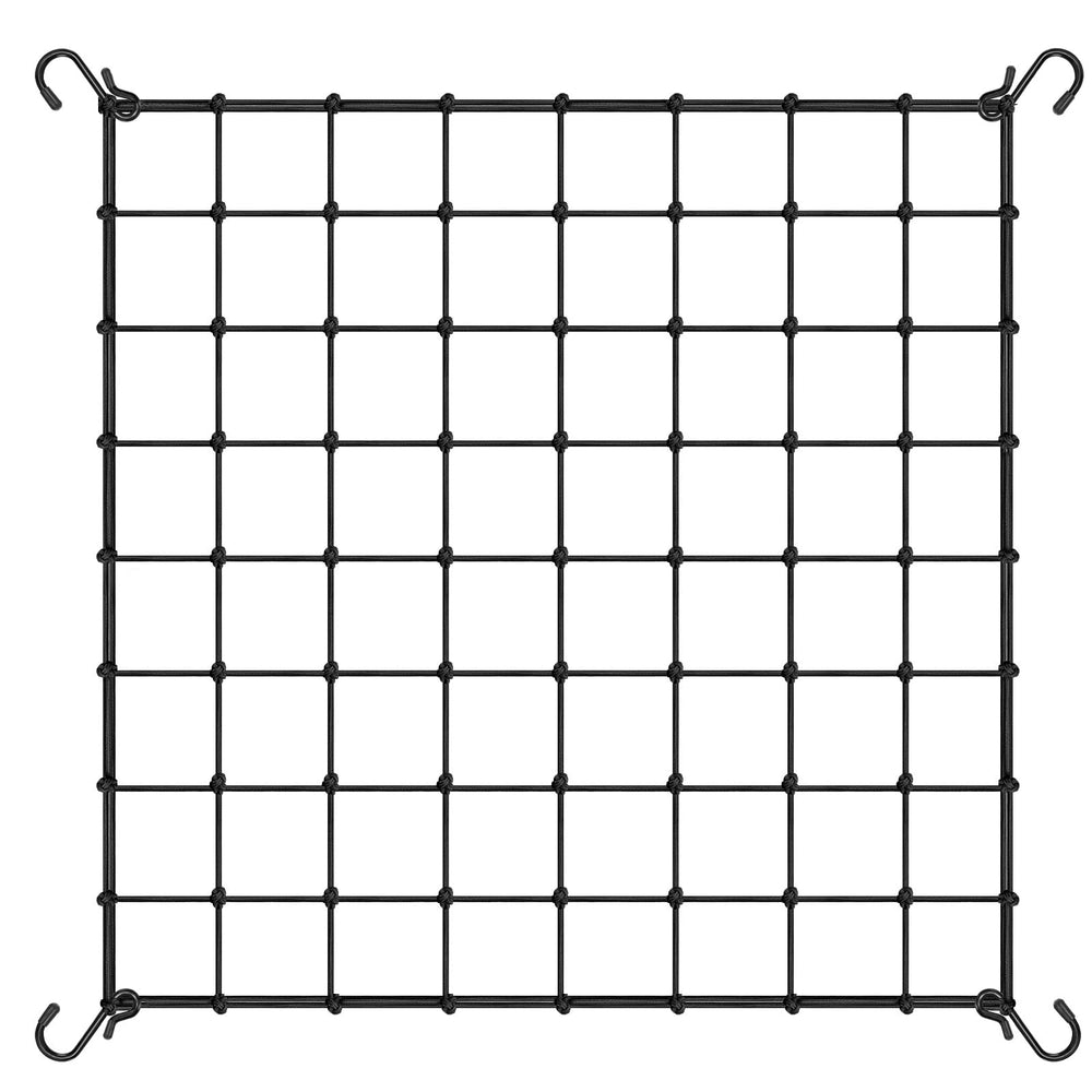 VIVOSUN front view of 4x4 ft trellis netting showing overall grid and hooks for organized support