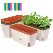 VIVOSUN front view of planter box showing neat herb arrangement and decorative appeal