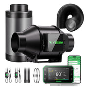 VIVOSUN front packaging showing complete G4 smart filtration kit benefit convenience