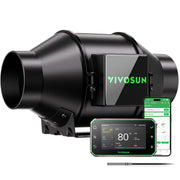 VIVOSUN front view of G4 fan showing compact housing and airflow