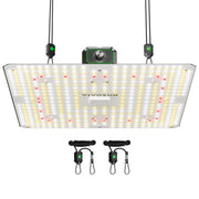 VIVOSUN LumaLight front panel showing full-spectrum LEDs and bright output benefit