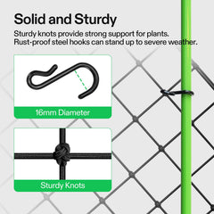 VIVOSUN netting held in hand showing scale, easy to cut and customize