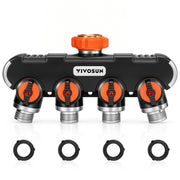 VIVOSUN four-way splitter front view showing outlets and sturdy build