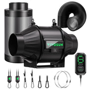 VIVOSUN front view of full T4 kit showing components and quick setup benefit