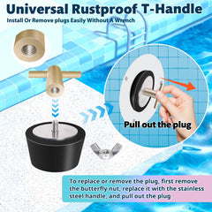 Vizava T-handle detail demonstrating easy tool-free installation and quick removal benefit