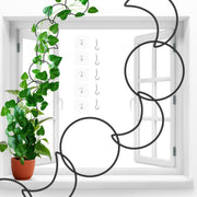 Vodolo front view of full chain trellis showing clean vertical support and modern look