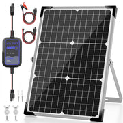 Voltset front solar panel view showing compact, weatherproof design and quick mounting